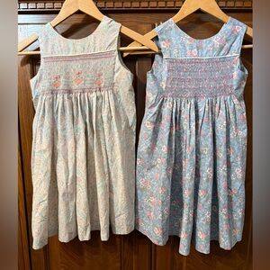 Bundle of 2 Handmade Handsmocked Spring/Easter Dresses